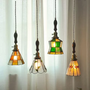 Lampe suspendue Vintage en verre, abat-jour en forme d’île, Luminaire décoratif de plafond, idéal pour une salle à manger, une chambre à coucher ou une cuisine Lampe suspendue Vintage en verre, abat-jour en forme d’île, Luminaire décoratif de plafond, idéal pour une salle à manger, une chambre à coucher ou une cuisine