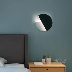 Applique murale moderne design nordique en métal et verre LED éclairage doux intérieur élégant chambre salon hall économie d’énergie