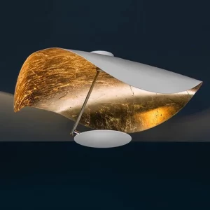 Plafonnier industriel en métal design nordique feuille de Lotus salon chambre cuisine éclairage moderne élégant Plafonnier industriel en métal design nordique feuille de Lotus salon chambre cuisine éclairage moderne élégant