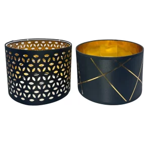 Plafonnier suspendu moderne design géométrique lumière diffuse dorée intérieur élégant chambre salon décoration artisanale haute qualité