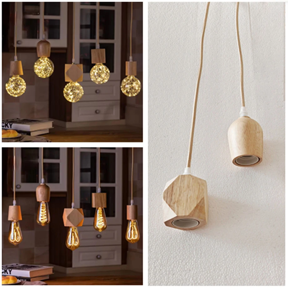 Suspension bois naturel design scandinave moderne lumière chaleureuse salon chambre cuisine bureau éclairage ambiant élégance nordique