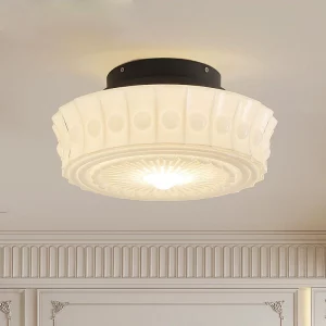 Plafonnier verre français style américain médiéval rétro lumière chambre salon éclairage chaleureux design élégant moderne Plafonnier verre français style américain médiéval rétro lumière chambre salon éclairage chaleureux design élégant moderne