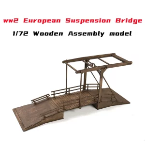 Suspension Bridge Miniature European WW2 bois assembleur modele scene construction jouet simulation 1/72 Suspension Bridge Miniature European WW2 bois assembleur modele scene construction jouet simulation 1/72