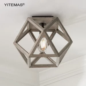 Plafonnier bois design moderne style industriel lumière chaleureuse salon entrée cuisine bureau décoration intérieure éclairage élégant Plafonnier bois design moderne style industriel lumière chaleureuse salon entrée cuisine bureau décoration intérieure éclairage élégant