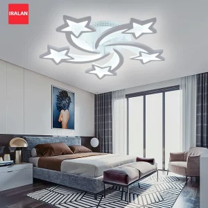 Plafonnier LED étoile moderne design scandinave nordique luminaire chambre salon étude éclairage chaleureux économique élégant Plafonnier LED étoile moderne design scandinave nordique luminaire chambre salon étude éclairage chaleureux économique élégant
