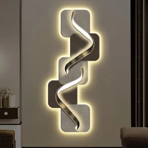 Applique murale moderne design scandinave en métal lumière LED éclairage diffus salle à manger salon hall d’entrée élégant économique