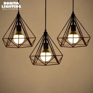 Suspension luminaire design industriel moderne avec lignes géométriques diamant luminaire décoratif métal salon chambre restaurant éclairage moderne économique élégant Suspension luminaire design industriel moderne avec lignes géométriques diamant luminaire décoratif métal salon chambre restaurant éclairage moderne économique élégant