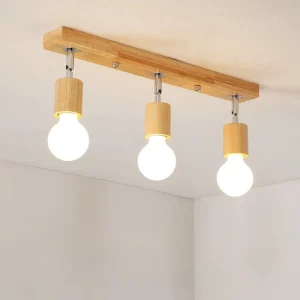 Plafonnier bois LED design scandinave moderne éclairage chaleureux salon chambre cuisine économique élégant Plafonnier bois LED design scandinave moderne éclairage chaleureux salon chambre cuisine économique élégant