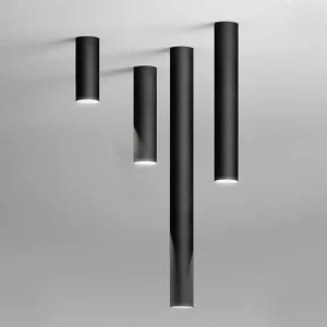 Plafonnier LED cylindrique métal design nordique moderne éclairage chaleureux salon chambre salle à manger cuisine lumière suspendue contemporaine