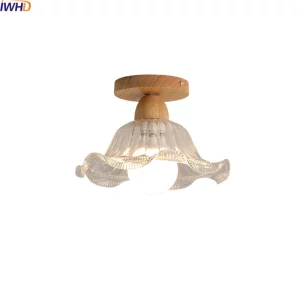 Plafonnier bois LED design nordique moderne verre ondulé éclairage chaleureux salon chambre cuisine écoénergétique élégance naturelle Plafonnier bois LED design nordique moderne verre ondulé éclairage chaleureux salon chambre cuisine écoénergétique élégance naturelle