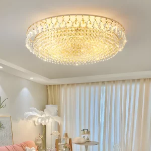 Lustre en cristal design moderne luxe éclairage plafonnier salon salle à manger chaleureux élégant Lustre en cristal design moderne luxe éclairage plafonnier salon salle à manger chaleureux élégant