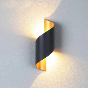 Applique murale LED moderne design nordique métal noir doré éclairage intérieur extérieur salon chambre épuré élégant économique Applique murale LED moderne design nordique métal noir doré éclairage intérieur extérieur salon chambre épuré élégant économique