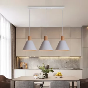 Suspension plafonnier bois naturel métal blanc design scandinave nordique moderne éclairage chaleureux cuisine salle à manger chambre Suspension plafonnier bois naturel métal blanc design scandinave nordique moderne éclairage chaleureux cuisine salle à manger chambre