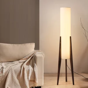 Lampadaire en bois massif design scandinave moderne abat-jour tissu salon chambre éclairage chaleureux lumière douce déco nordique Lampadaire en bois massif design scandinave moderne abat-jour tissu salon chambre éclairage chaleureux lumière douce déco nordique