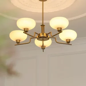 Plafonnier moderne Art Deco métal doré verre opale lumière douce salle à manger salon design épuré éclairage élégant rose décorative Plafonnier moderne Art Deco métal doré verre opale lumière douce salle à manger salon design épuré éclairage élégant rose décorative