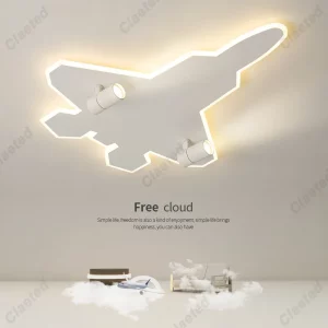 Plafonnier avion enfants chambre bébé fille garçon éclairage luminaire décoratif moderne安全 économique
