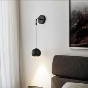 Applique murale relevable design moderne minimaliste noir mate aluminium éclairage directionnel chambre salon bureau industriel élégant économie d’énergie Applique murale relevable design moderne minimaliste noir mate aluminium éclairage directionnel chambre salon bureau industriel élégant économie d’énergie