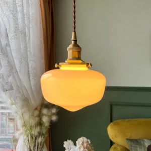 Suspension en verre doré design vintage moderne luminaire plafonnier éclairage intérieur chambre salon cuisine Suspension en verre doré design vintage moderne luminaire plafonnier éclairage intérieur chambre salon cuisine