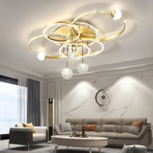 Plafonnier en bois naturel LED design scandinave nordique moderne lumière chaleureuse économique élégant chambre salon