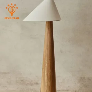 Lampe LED bois naturel design japonais luminaire autoportant éclairage chaleureux salon chambre bureau cuisine économie d’énergie élégance moderne
