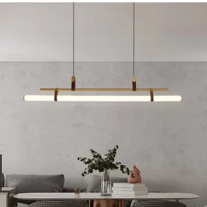 Suspension cuir métal design nordique moderne lumière diffuse éclairage chaleureux salon table cuisine bureau décoratif Suspension cuir métal design nordique moderne lumière diffuse éclairage chaleureux salon table cuisine bureau décoratif