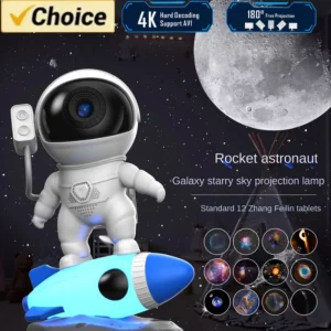 Projecteur étoiles astronaute galaxie LED design moderne ludique chambre enfant décoration espace ciel étoilé projector veilleuse cadeau Projecteur étoiles astronaute galaxie LED design moderne ludique chambre enfant décoration espace ciel étoilé projector veilleuse cadeau