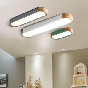Plafonnier LED en bois naturel design scandinave nordique moderne pour salon chambre cuisine éclairage chaleureux économique élégant Plafonnier LED en bois naturel design scandinave nordique moderne pour salon chambre cuisine éclairage chaleureux économique élégant