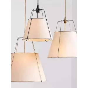 Suspension en tissu vintage éclairage américain design moderne salon chambre table à manger cuisine îlot lustre décor chaleureux économique Suspension en tissu vintage éclairage américain design moderne salon chambre table à manger cuisine îlot lustre décor chaleureux économique