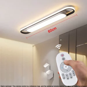 Plafonnier LED rectangulaire design moderne éclairage intérieur luminaire déco salle à manger chambre salon cuisine économique élégant