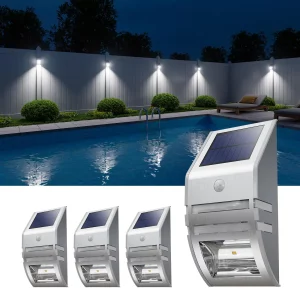 Applique murale solaire aluminium moderne capteur de mouvement extérieur porche jardin éclairage LED économique durable design élégant Applique murale solaire aluminium moderne capteur de mouvement extérieur porche jardin éclairage LED économique durable design élégant