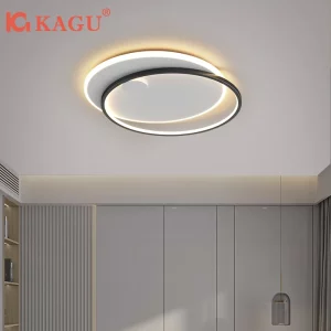 Plafonnier en bois naturel design scandinave moderne lumière LED dimmable éclairage intérieur salon chambre bureau élégant et durable