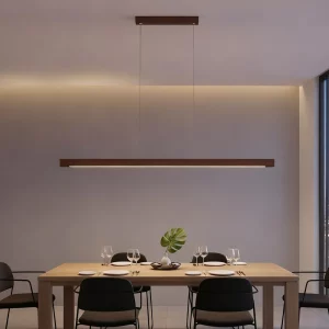 Suspension luminaire LED bois naturel design moderne nordique salle à manger cuisine éclairage chaleureux économique élégant Suspension luminaire LED bois naturel design moderne nordique salle à manger cuisine éclairage chaleureux économique élégant