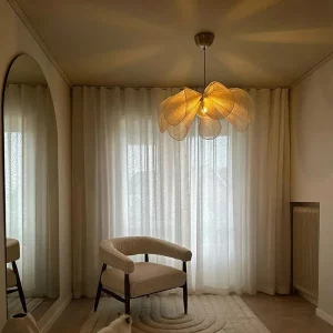 Plafonnier suspendu en tissu Vintage design nordique Wabi Sabi luminaire élégant pour salon salle à manger chambre bar éclairage chaleureux économique moderne Plafonnier suspendu en tissu Vintage design nordique Wabi Sabi luminaire élégant pour salon salle à manger chambre bar éclairage chaleureux économique moderne