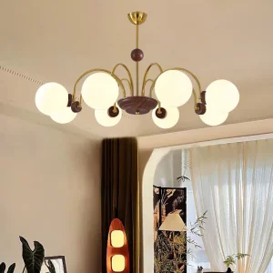 Plafonnier bois verre LED design nordique moderne lustre éclairage intérieur salle à manger salon chambre cuisine lumière chaleureuse économique élégant Plafonnier bois verre LED design nordique moderne lustre éclairage intérieur salle à manger salon chambre cuisine lumière chaleureuse économique élégant