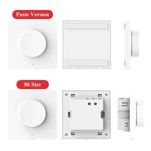 Interrupteur mural intelligent Yeelight sans fil ajustable en intensité design moderne épuré salon chambre bureau éclairage intelligent économie d’énergie haute qualité Interrupteur mural intelligent Yeelight sans fil ajustable en intensité design moderne épuré salon chambre bureau éclairage intelligent économie d’énergie haute qualité
