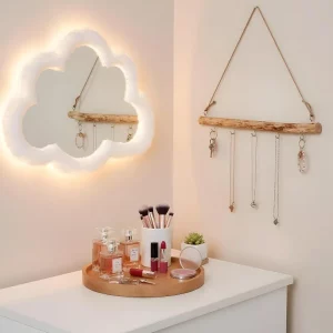 Applique murale nuage LED en métal/plastique peluche blanche éclairage doux chambre enfant décoration murale moderne cosy économique