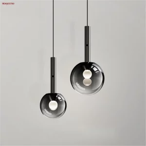 Suspension LED métal et verre design nordique moderne éclairage intérieur chaleureux cuisine salle à manger hôtel économique élégant Suspension LED métal et verre design nordique moderne éclairage intérieur chaleureux cuisine salle à manger hôtel économique élégant