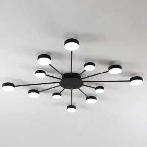 Plafonnier LED design moderne style industriel étoile radiale lumière douce salle à manger salon éclairage contemporain élégant Plafonnier LED design moderne style industriel étoile radiale lumière douce salle à manger salon éclairage contemporain élégant