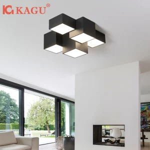 Plafonnier LED moderne design nordique minimaliste chambre salon éclairage créatif géométrique acrylique métal