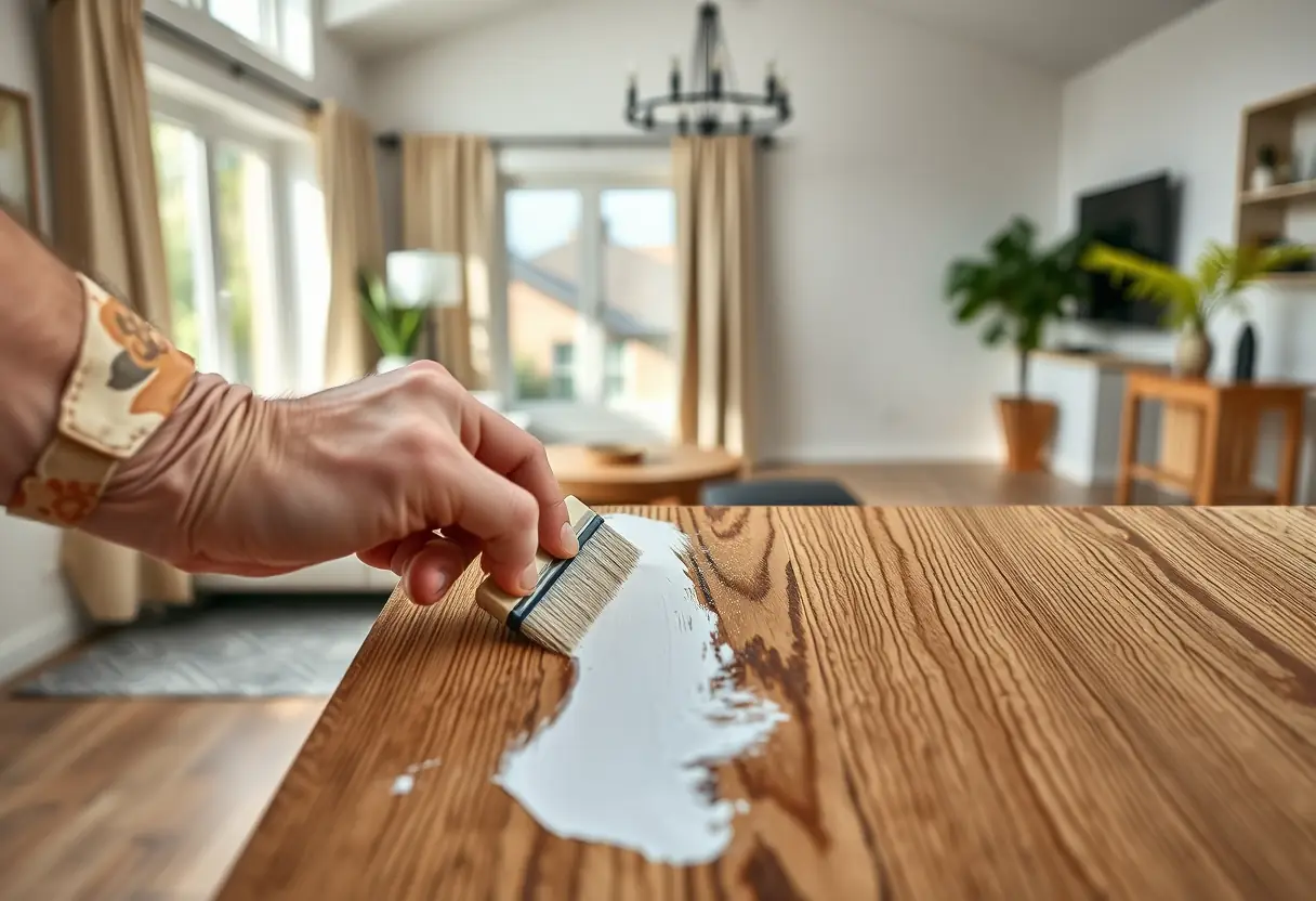 comment peindre un meuble en bois exotique